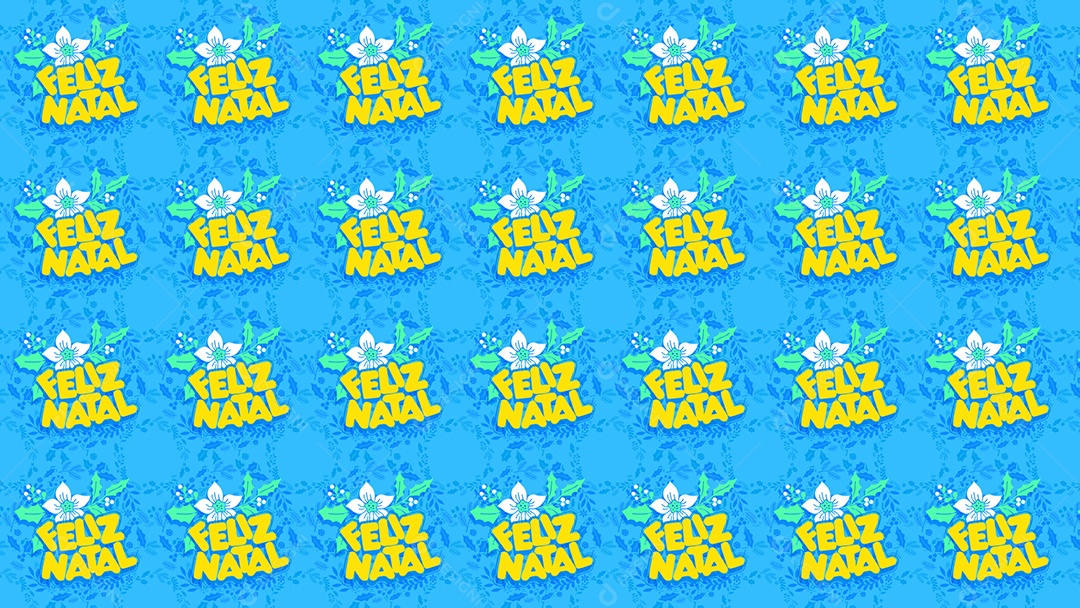 Pattern Padrões Geométricos de Feliz Natal  Em Fundo Azul Vetor AI + PAT