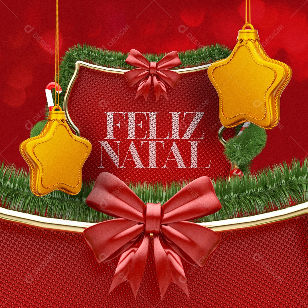 Feliz Natal E Um Próspero Ano Novo Social Media PSD Editável