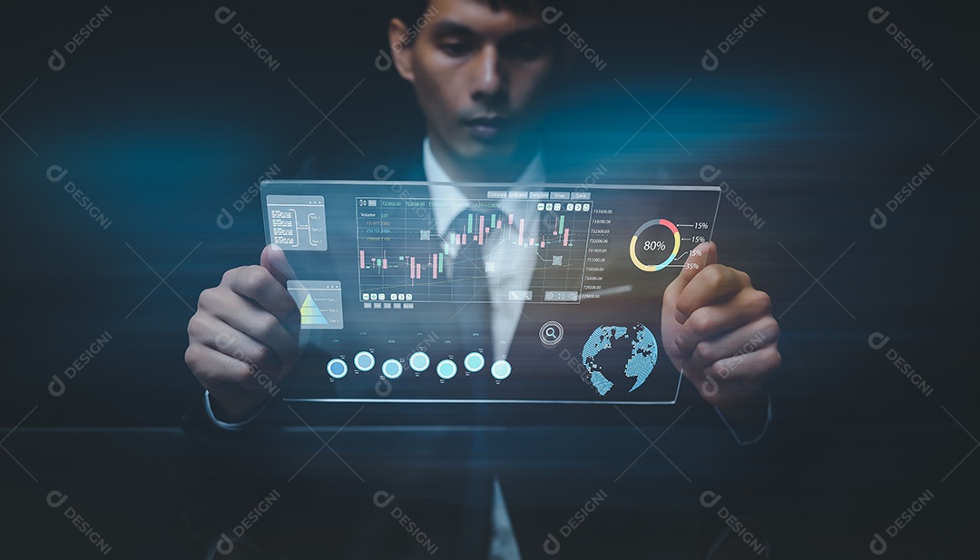 Câmbio, transferência de dinheiro, tecnologia financeira FinTech, relatório de economia