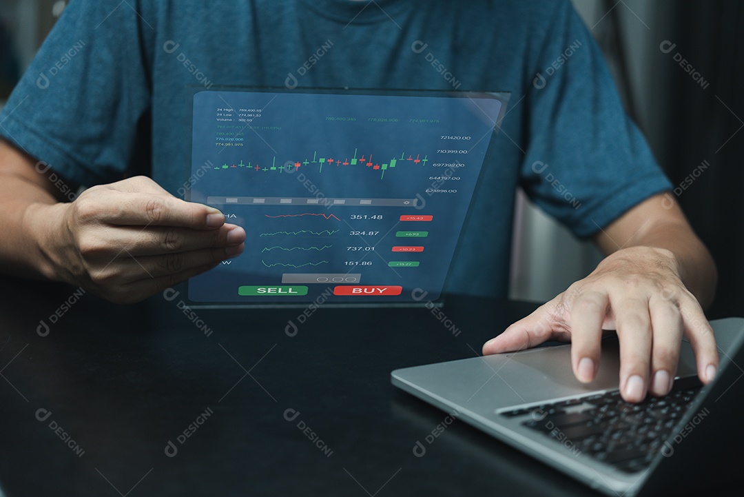 Conceito de investimento e tecnologia de finanças empresariais Fundos para investimentos