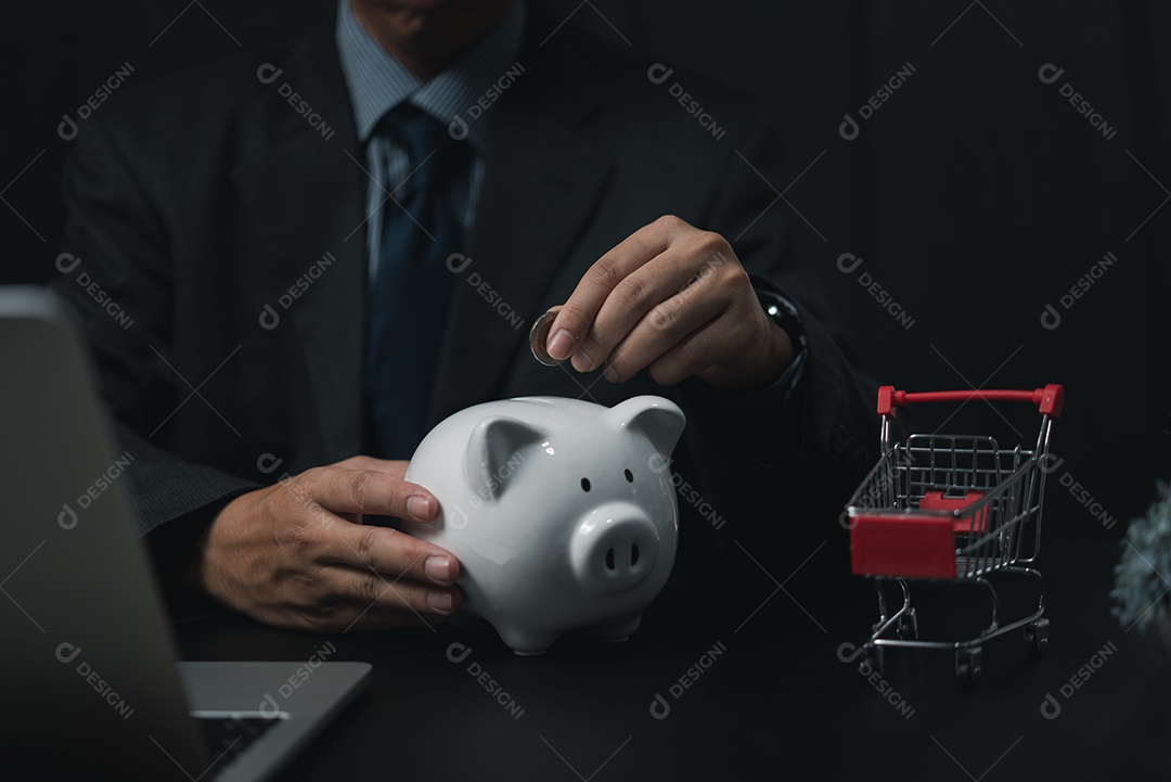 Depósito poupança de crescimento de fundos financiar dinheiro moeda