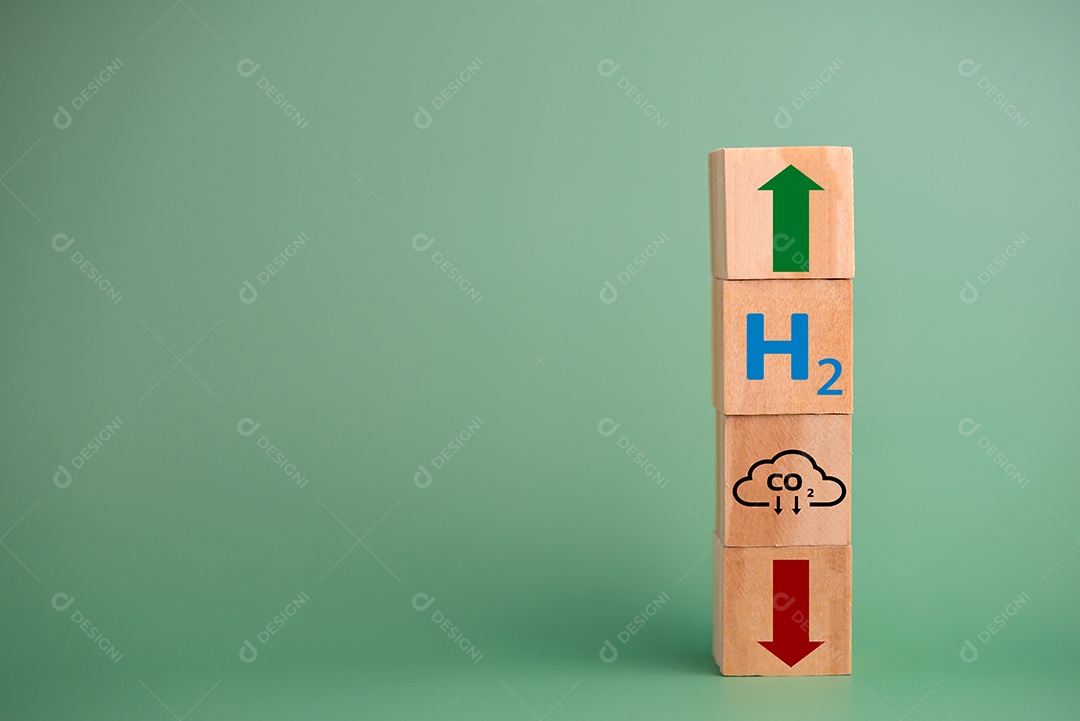 Combustível de hidrogênio é usado para substituir o dióxido de carbono