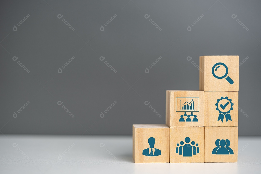 Trabalho de estratégia de negócios de gerenciamento de recursos humanos de ícone