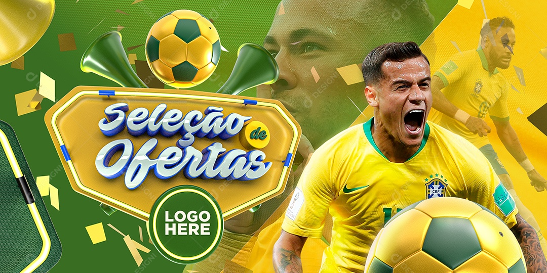 Banner Seleção de Ofertas Social Media PSD Editável