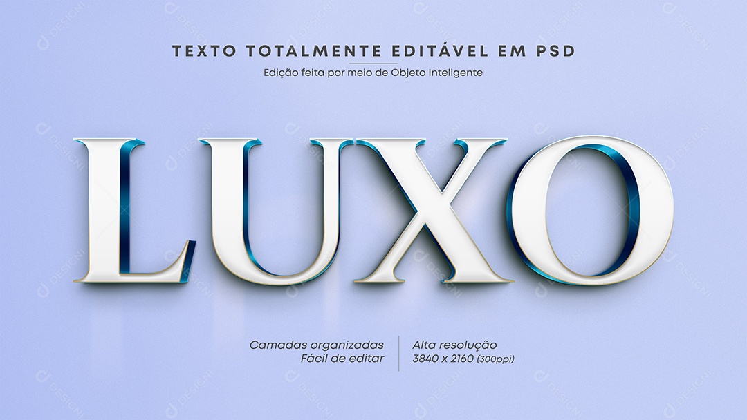 Efeito de Texto Luxo PSD Editável