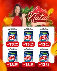 Social Media Encarte Ofertas de Natal Supermercado Feliz Natal PSD Editável