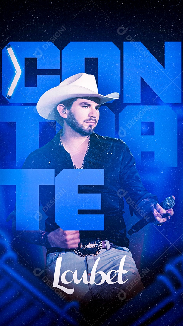 Story Contrate Loubet Flyer Social Media PSD Editável