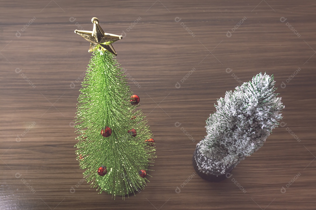 Mini árvore natal lado, conceito de natal