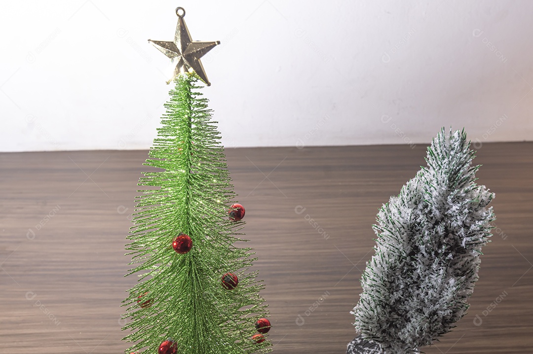 Mini árvore natal lado, conceito de natal