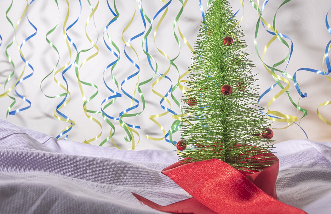 Mini árvore natal lado, conceito de natal