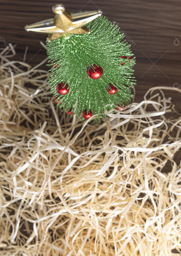 Mini árvore natal conceito de natal