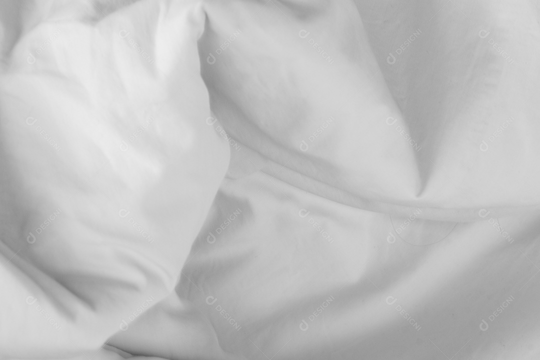 Textura de gradiente de linho de cama branca estilo de curva turva de resumo