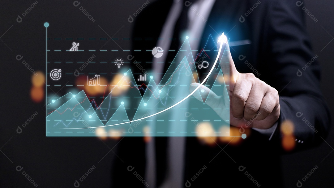 Desenvolvimento de negócios para o sucesso e conceito de crescimento crescente