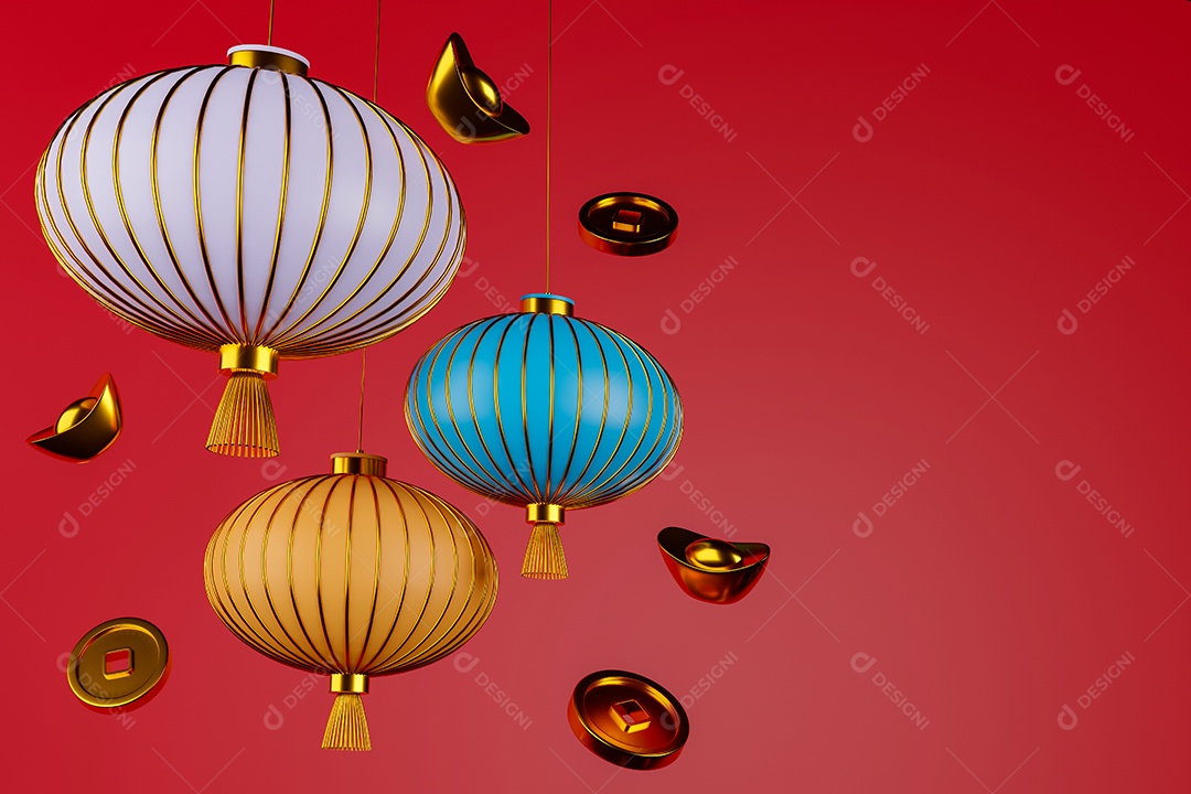 Conceito de ano novo chinês