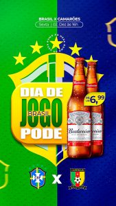 Story Cervejaria Dia de Jogo do Brasil Pode Social Media PSD Editável