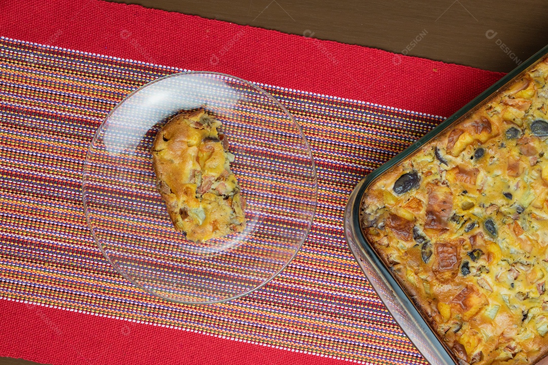 Torta Com Queijo e Azeitona Preta, famosa Torta de Natal no Brasil