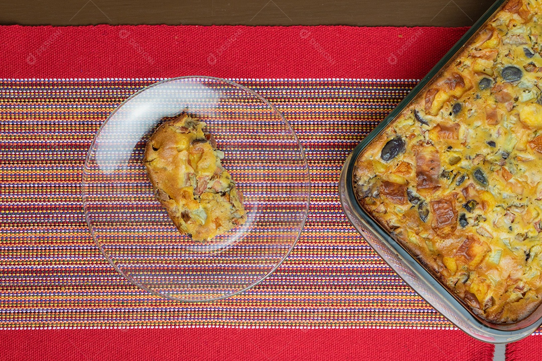 Torta Com Queijo e Azeitona Preta, famosa Torta de Natal no Brasil