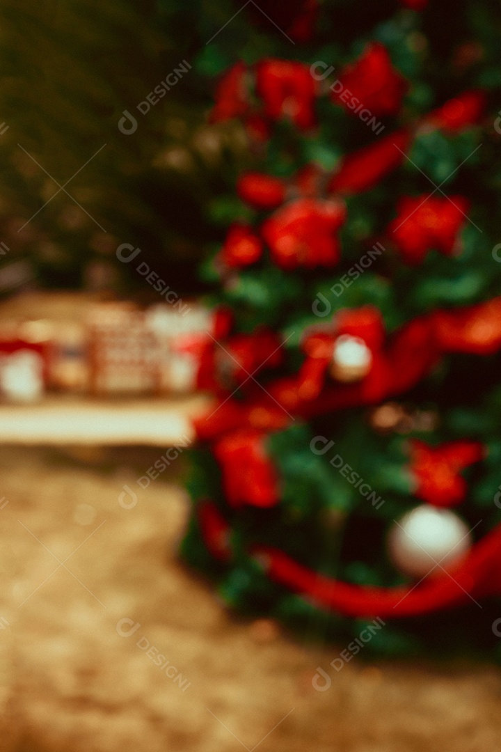 Modelo de fundo moderno embaçado de Natal. Imagem do conceito do fundo do brilho do feriado.