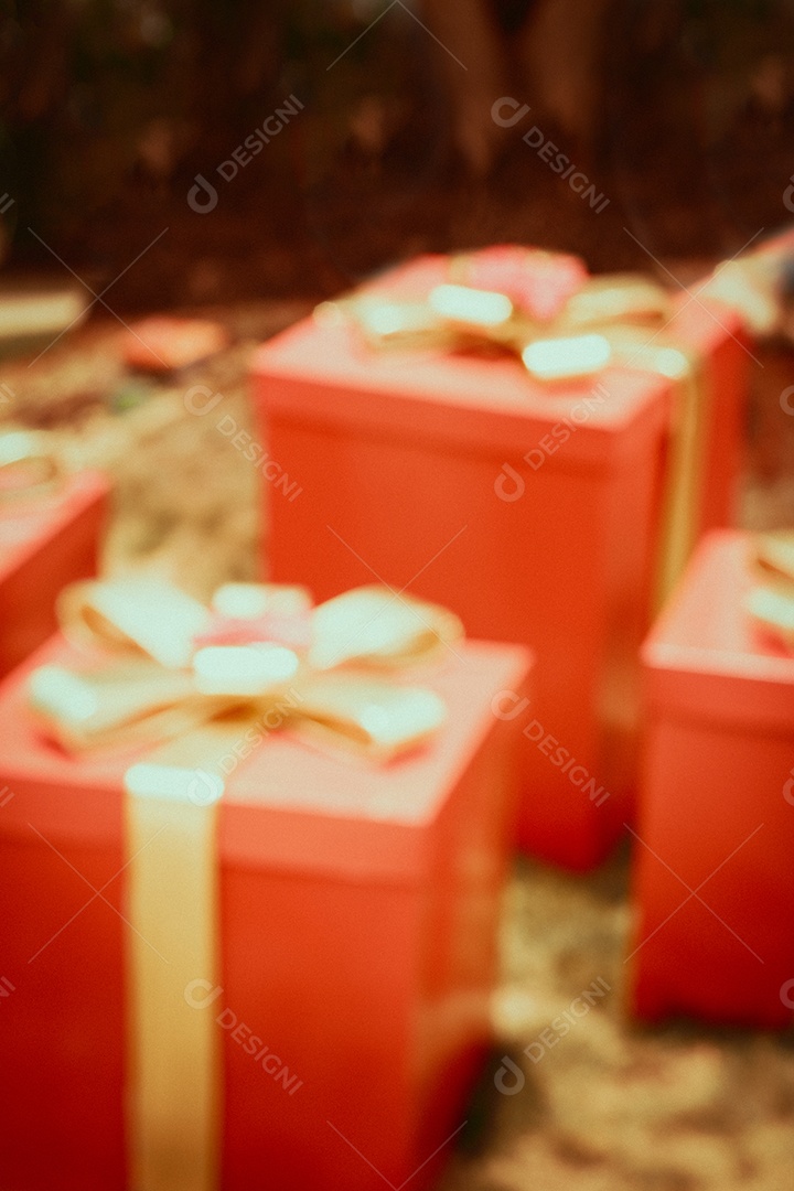 Modelo de fundo moderno embaçado de Natal. Imagem do conceito do fundo do brilho do feriado.