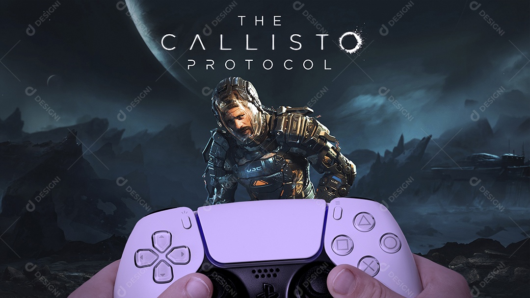 Homem jovem jogando The Calisto Protocol Tv usando fones de ouvido