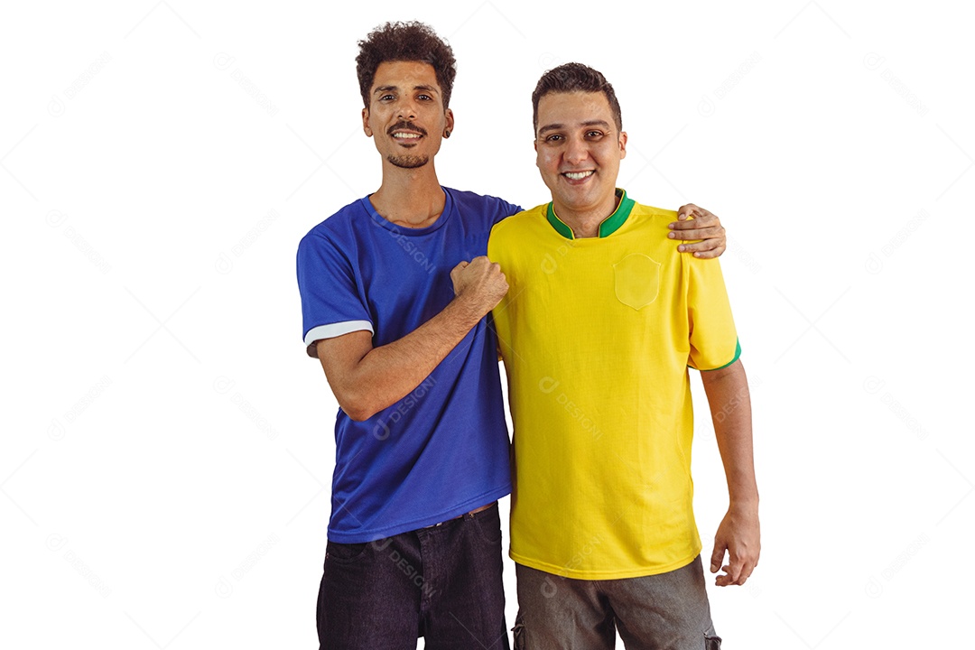 Jovens competidores de futebol negro masculino em pé