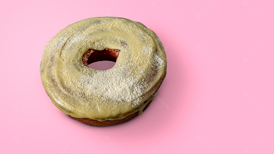 Delicioso bolo caseiro com cobertura cremosa