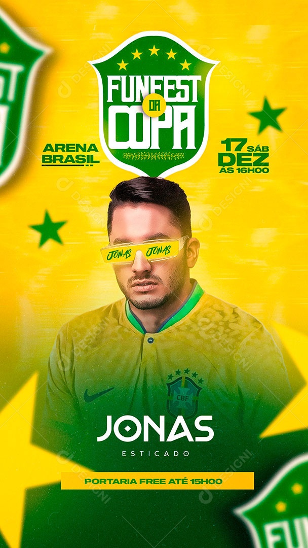 Evento Funfest da Copa Stories PSD Editável