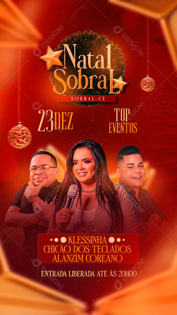 Eventos de Natal Sobral Stories PSD Editável