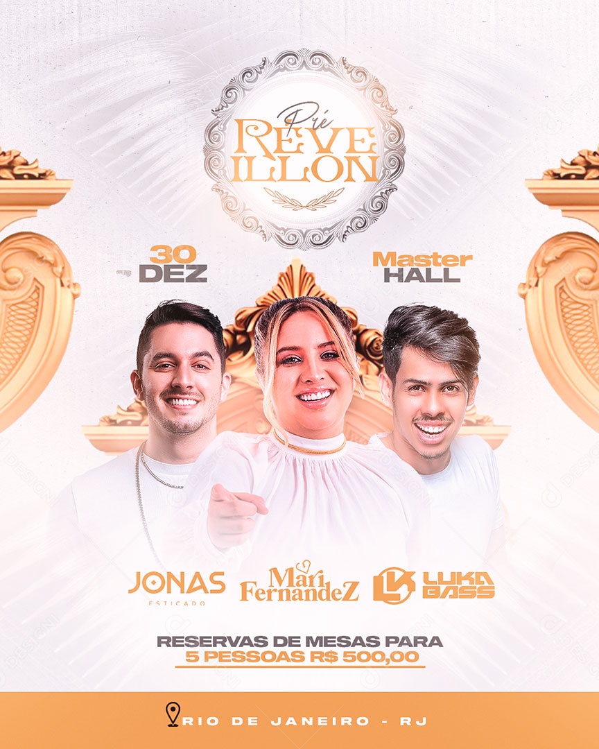 Post Pré-Réveillon 30 de Dezembro Feed PSD Editável