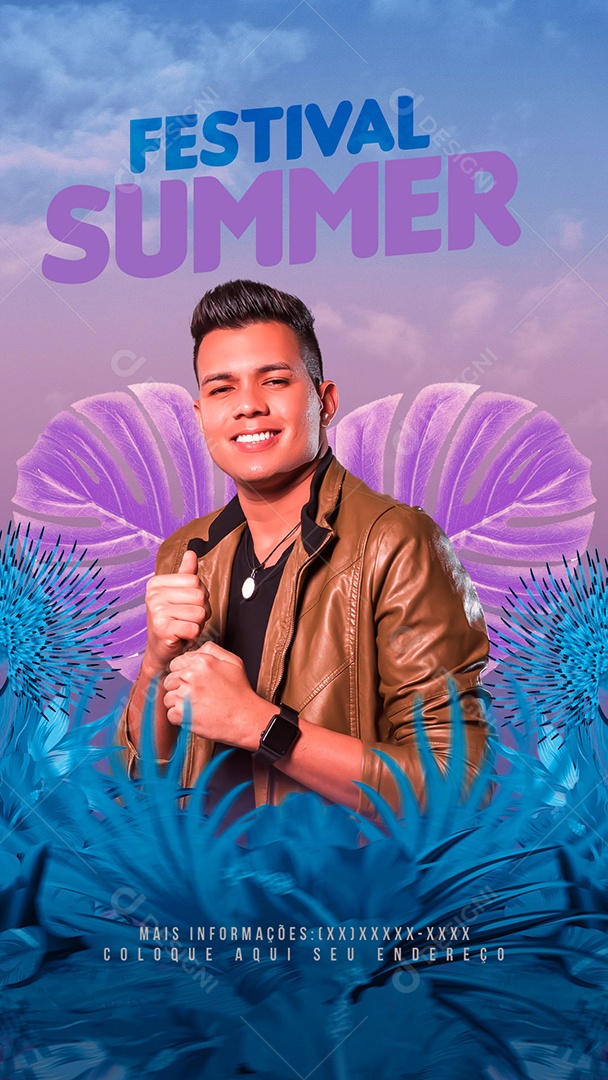 Social Media Festival Summer PSD Editável