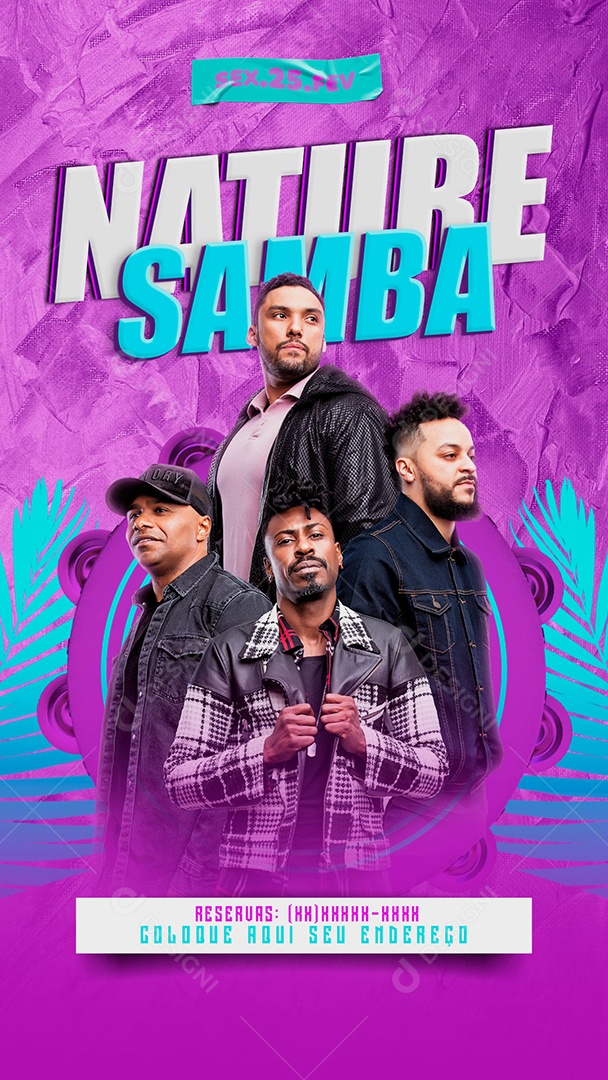 Social Media Nature Samba PSD Editável