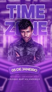 Social Media Flyer Time Zone Story PSD Editável