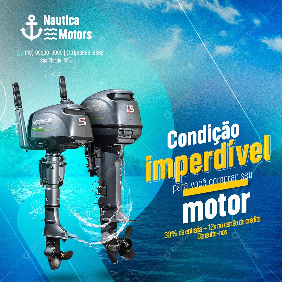 Condição Imperdível Para Você Comprar Seu Motor Social Media PSD Editável