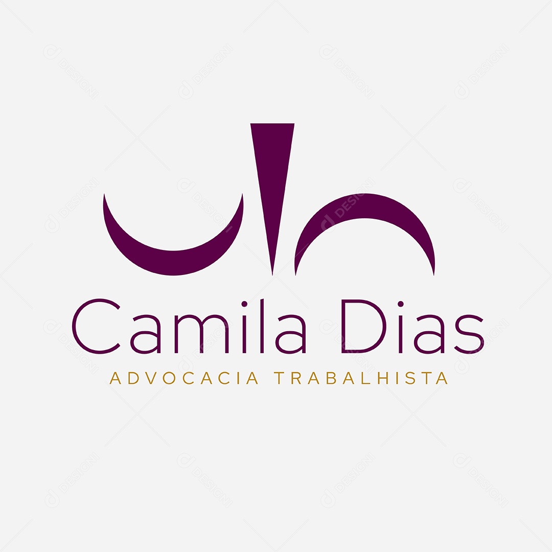 Logo Camila Dias Advocacia Trabalhista AI Editável