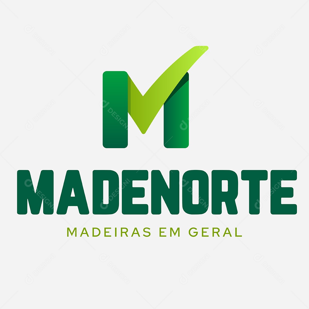 Logo Madenorte Madeiras em Geral AI Editável