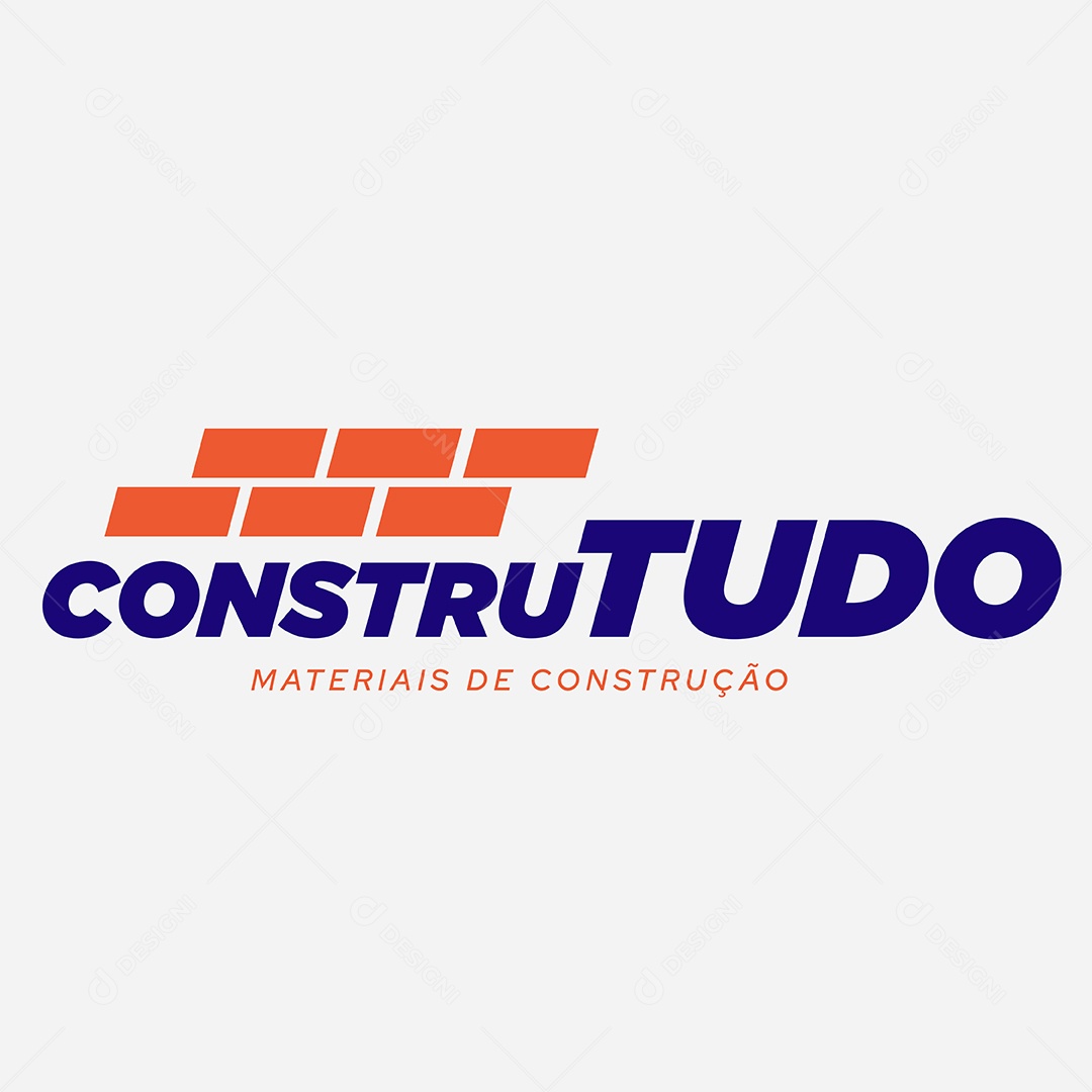 Logo Construtudo Materiais de Construção AI Editável