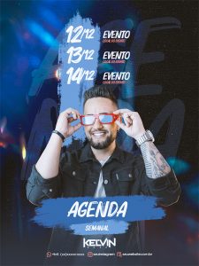 Social Media Agenda Semanal Kelvin PSD Editável