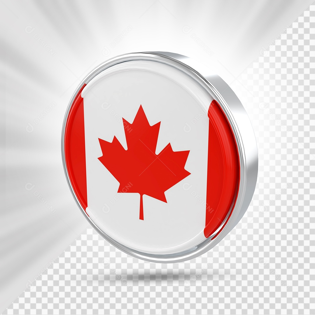 Canadá Elemento 3D Para Composição PSD