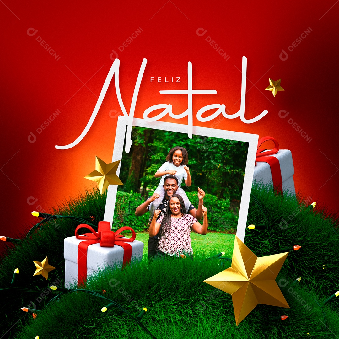 Banner Feliz Natal PSD Editável