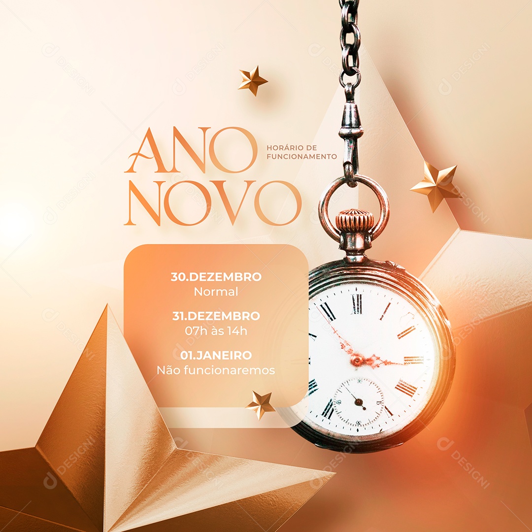 Post Feliz Ano Novo 2023 Social Media PSD Editável