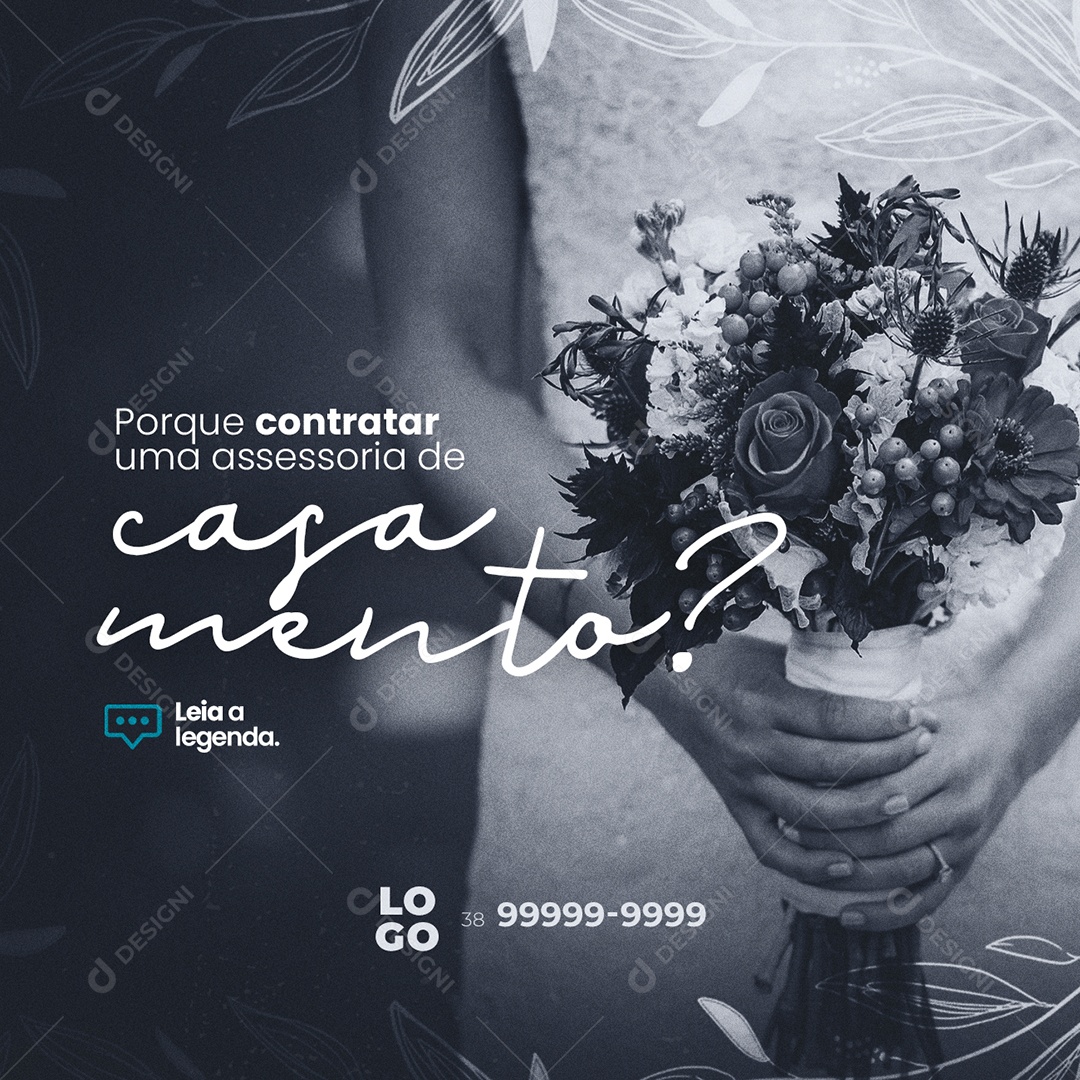 Porque Contratar Uma Assessoria de Casamento Social Media PSD Editável