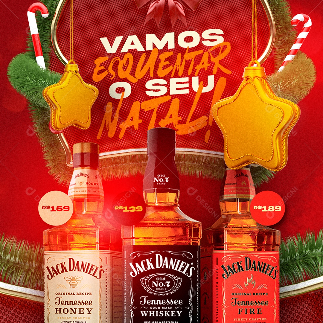 Vamos Esquentar o Seu Natal Distribuidora Social Media PSD Editável