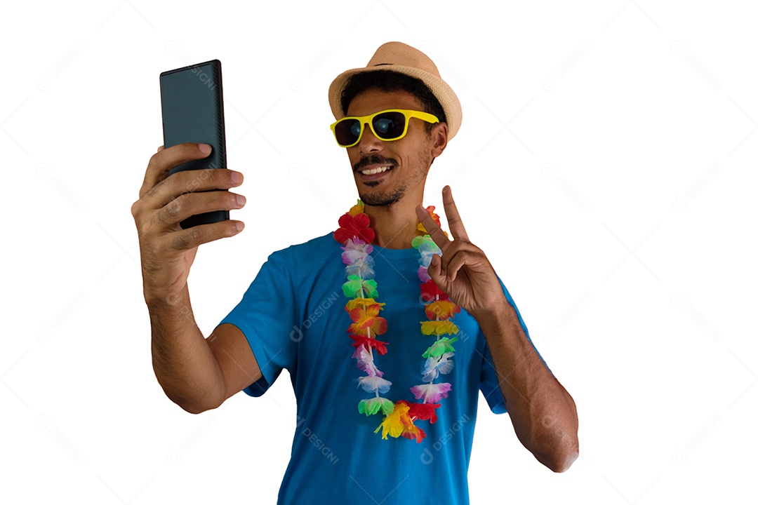 Fã de esportes comemorando isolado.