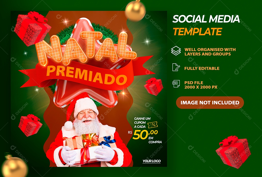 Post Natal Premiado Social Media PSD Editável