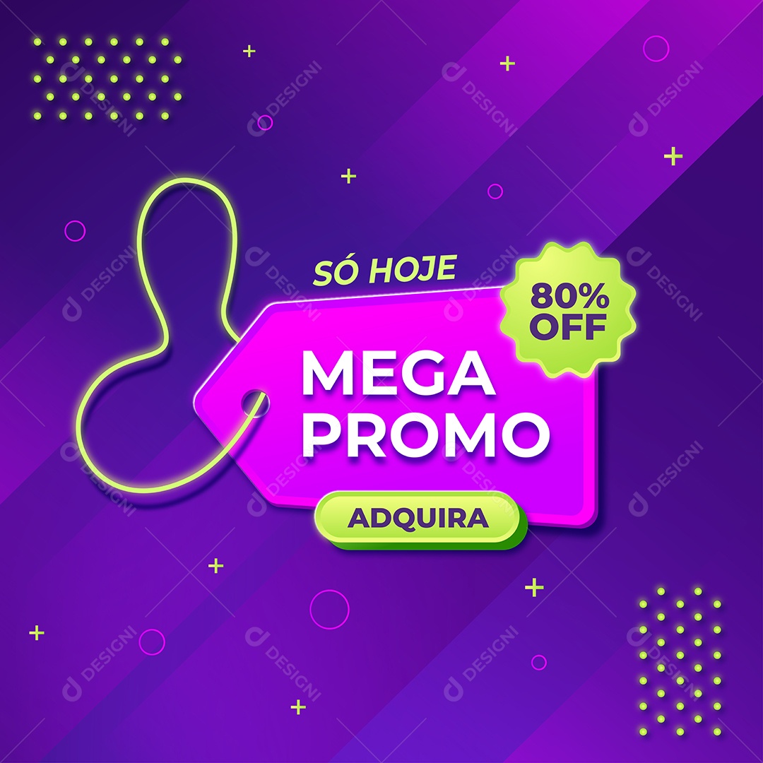 Mega Promoção Ilustrarão Vetor EPS