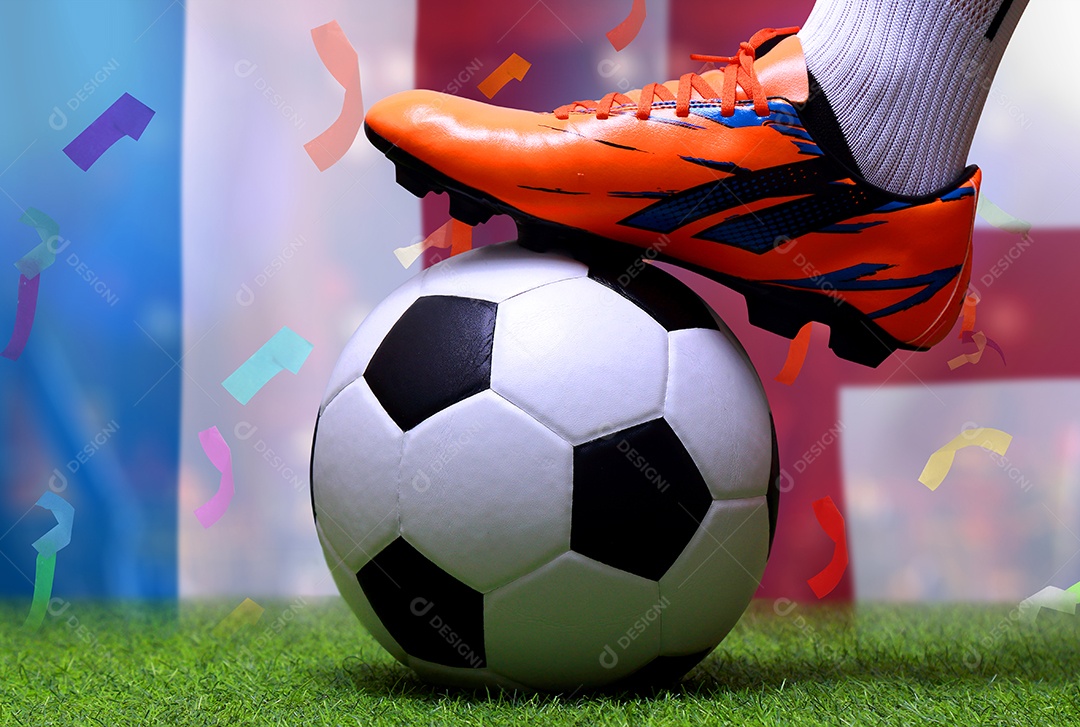 Competição da Copa de Futebol entre a Inglaterra nacional e a França nacional.