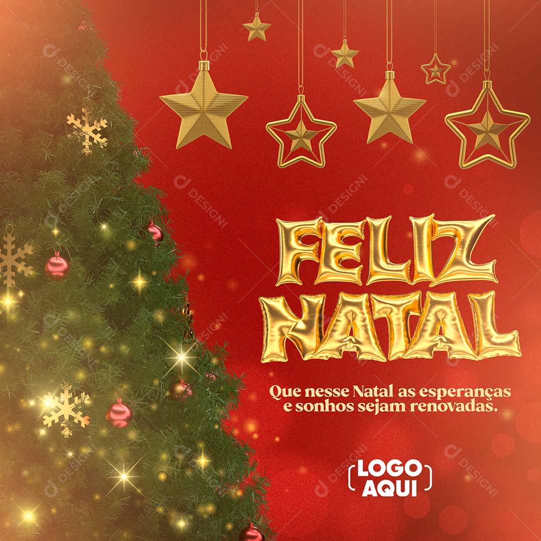 Post Merry Christmas Social Media Editable PSD