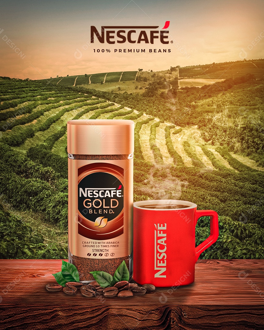 Social Media Nescafé Premium PSD Editável