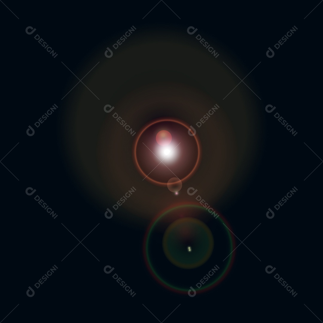 Lens Flare Reflexos de Luz Feixe Vetor JPG + AI Editável