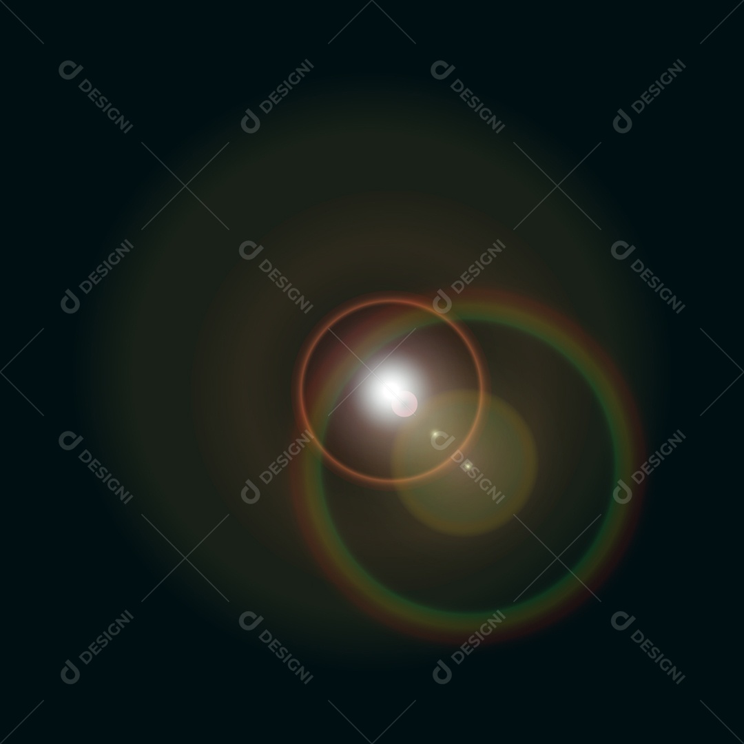 Lens Flare Reflexos de Luz Feixe Vetor JPG + AI Editável